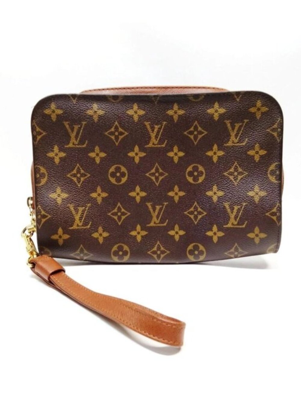 Authentic Louis Vuitton Orsay Monogram Canvas Clutch Wristlet Pouch LV Vintage